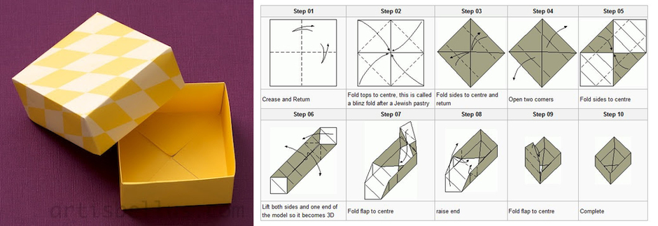 Как сделать своими руками коробку из бумаги